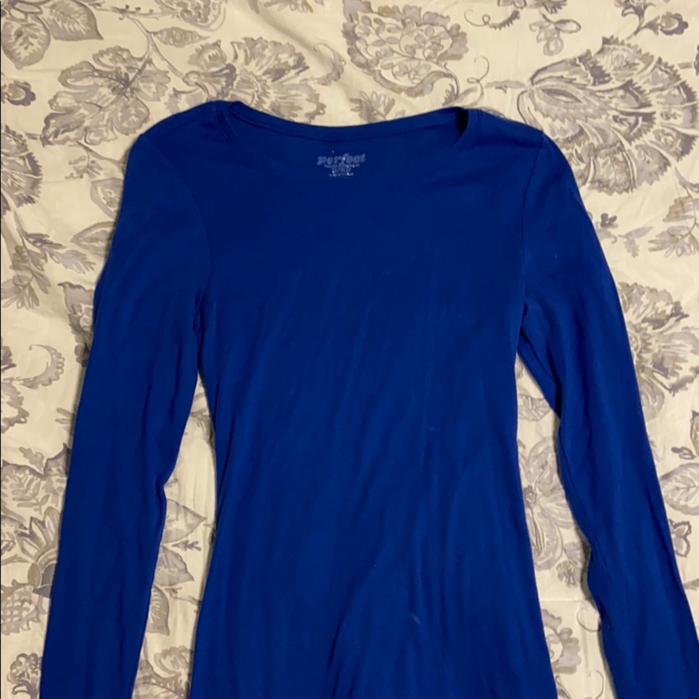 Blue long sleeve shirt